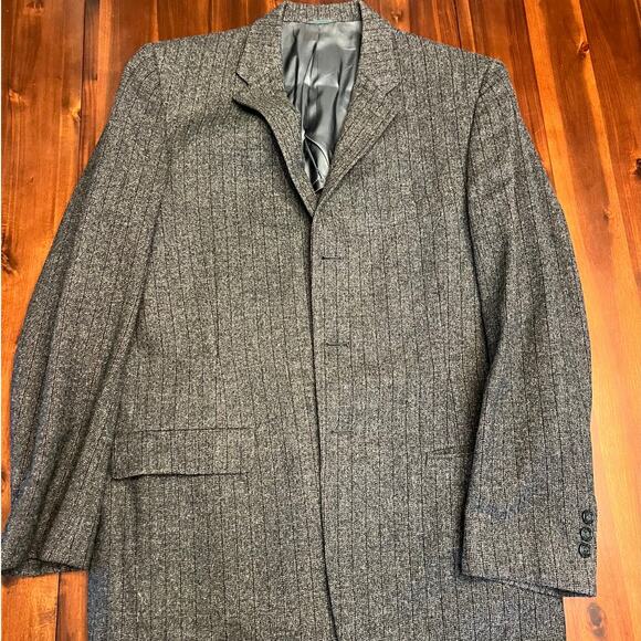 Vintage Stein’s Men’s Wool Pinstripe Tweed Blazer - Picture 1 of 3